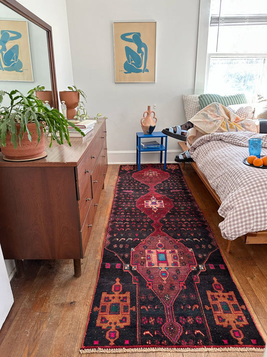 Style a Bedside with a Vintage Persian Runner Rug