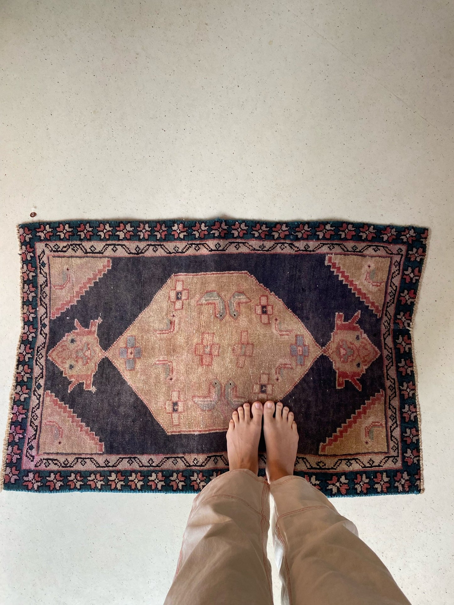 See Mini Persian Vintage Rug