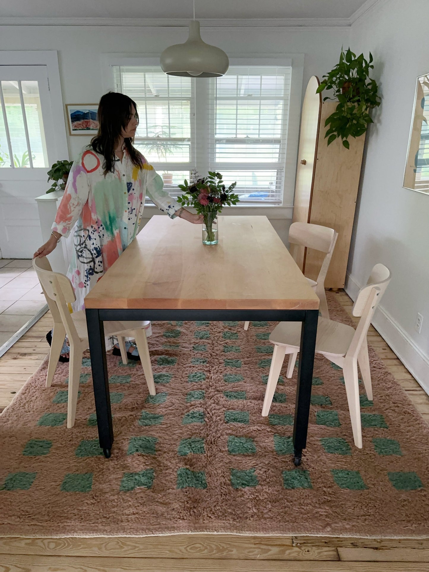 Style a Dining Room with Moroccan Area Rug