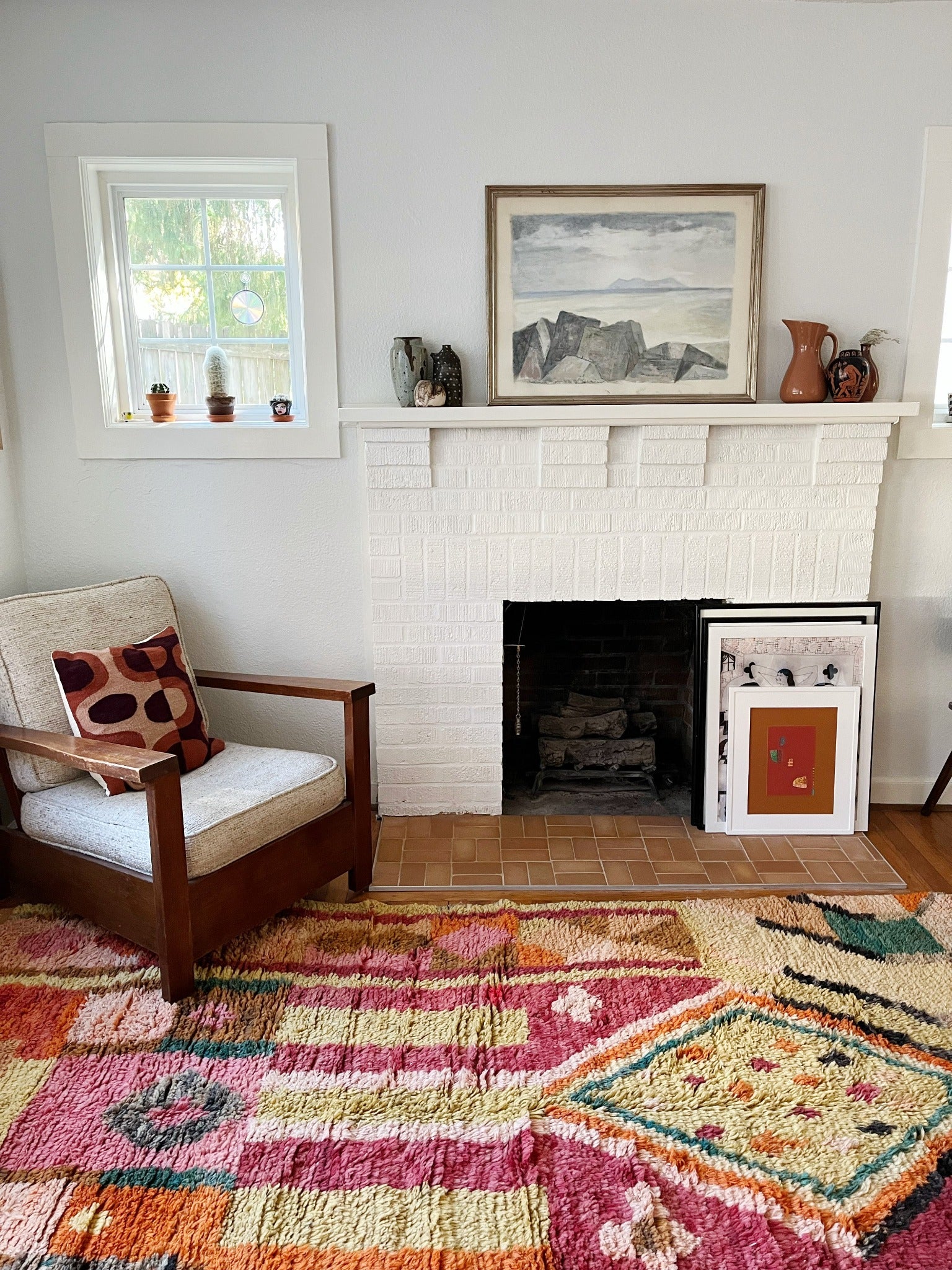 See Janes Moroccan Rug in a Living Room