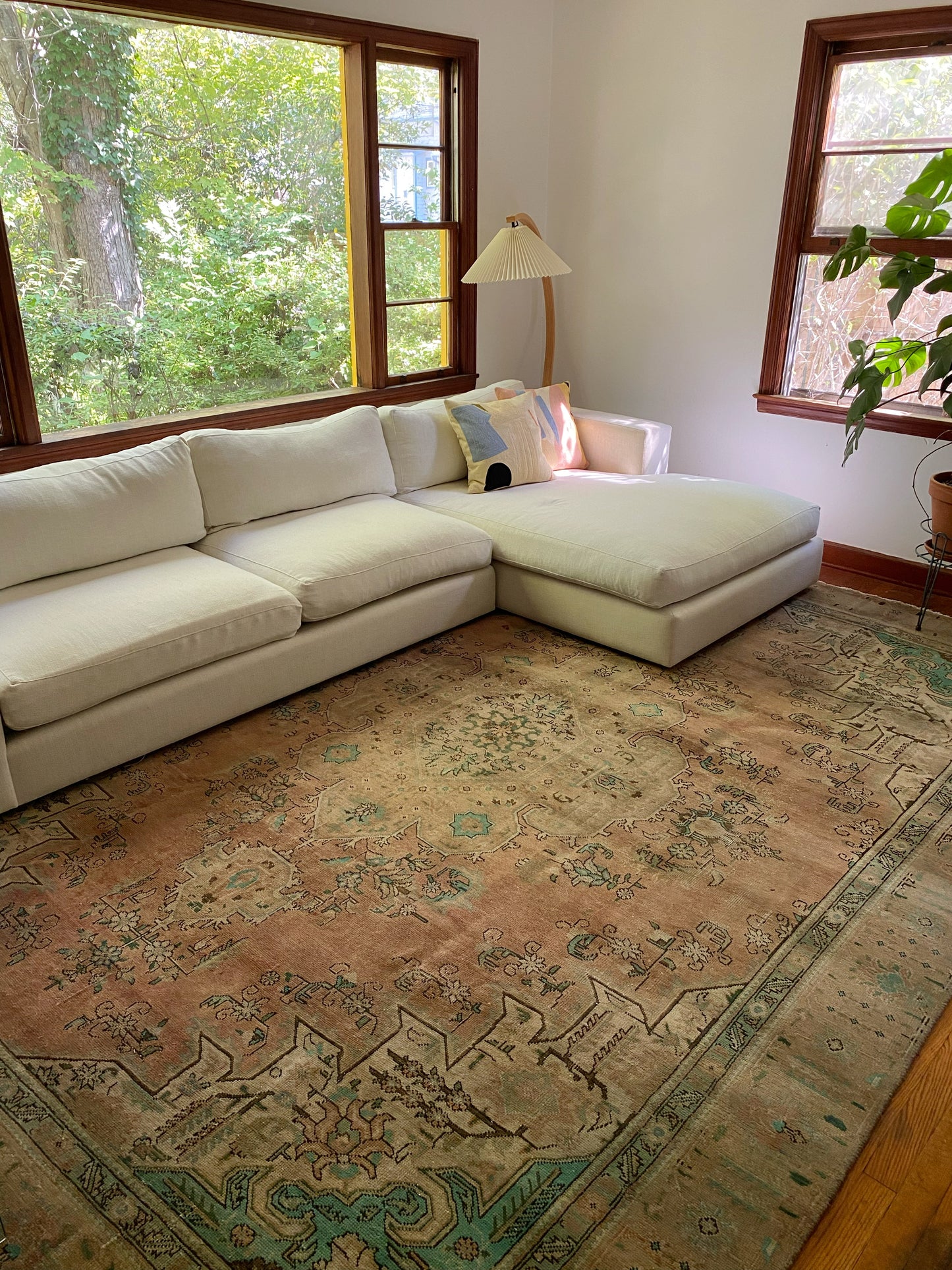 Copper Vintage Persian Rug