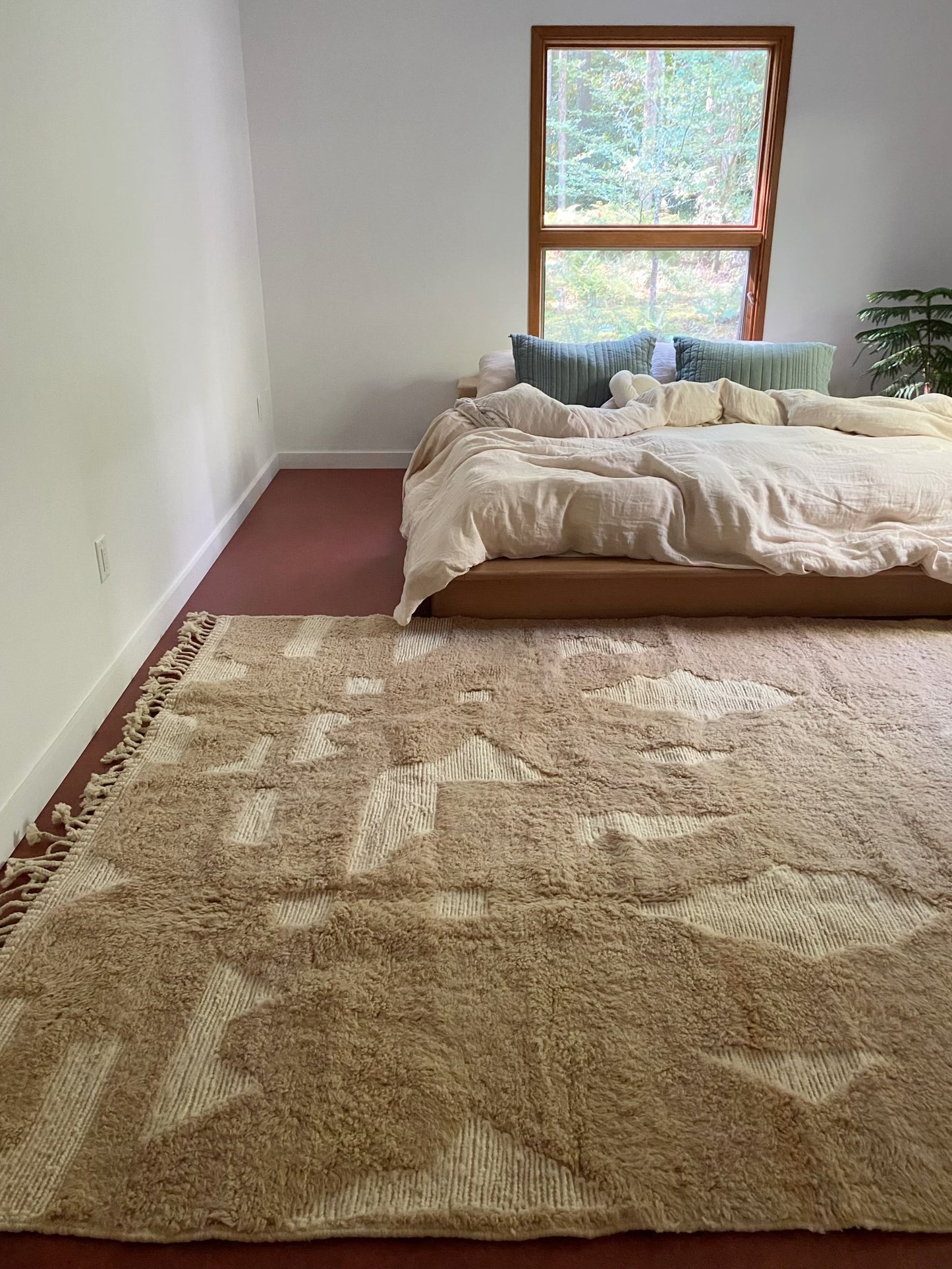 Mosa Beige Moroccan Rug