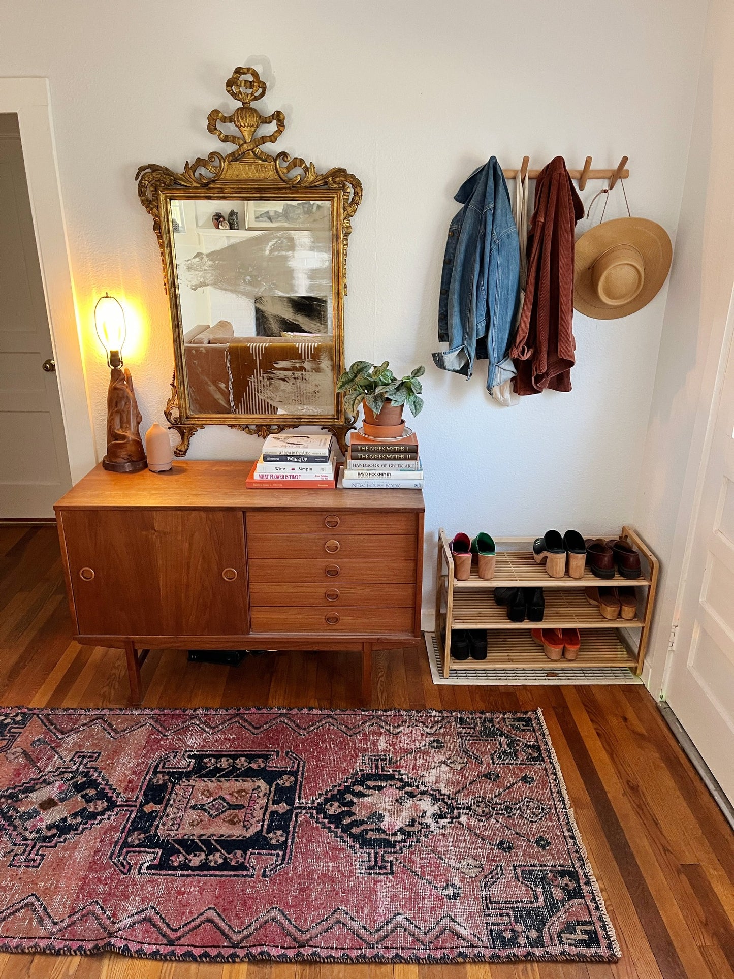 See Tecoma Persian Runner Styled in an Entryway