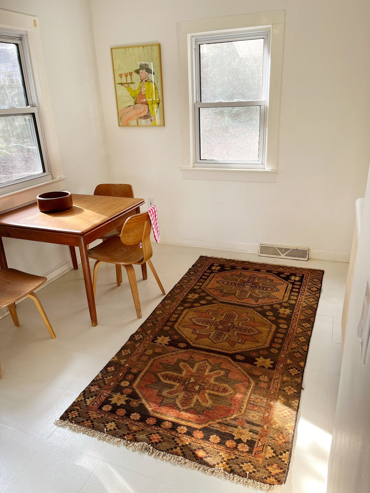 Style a Kitchen Space with a Vintage Persian Area Rug