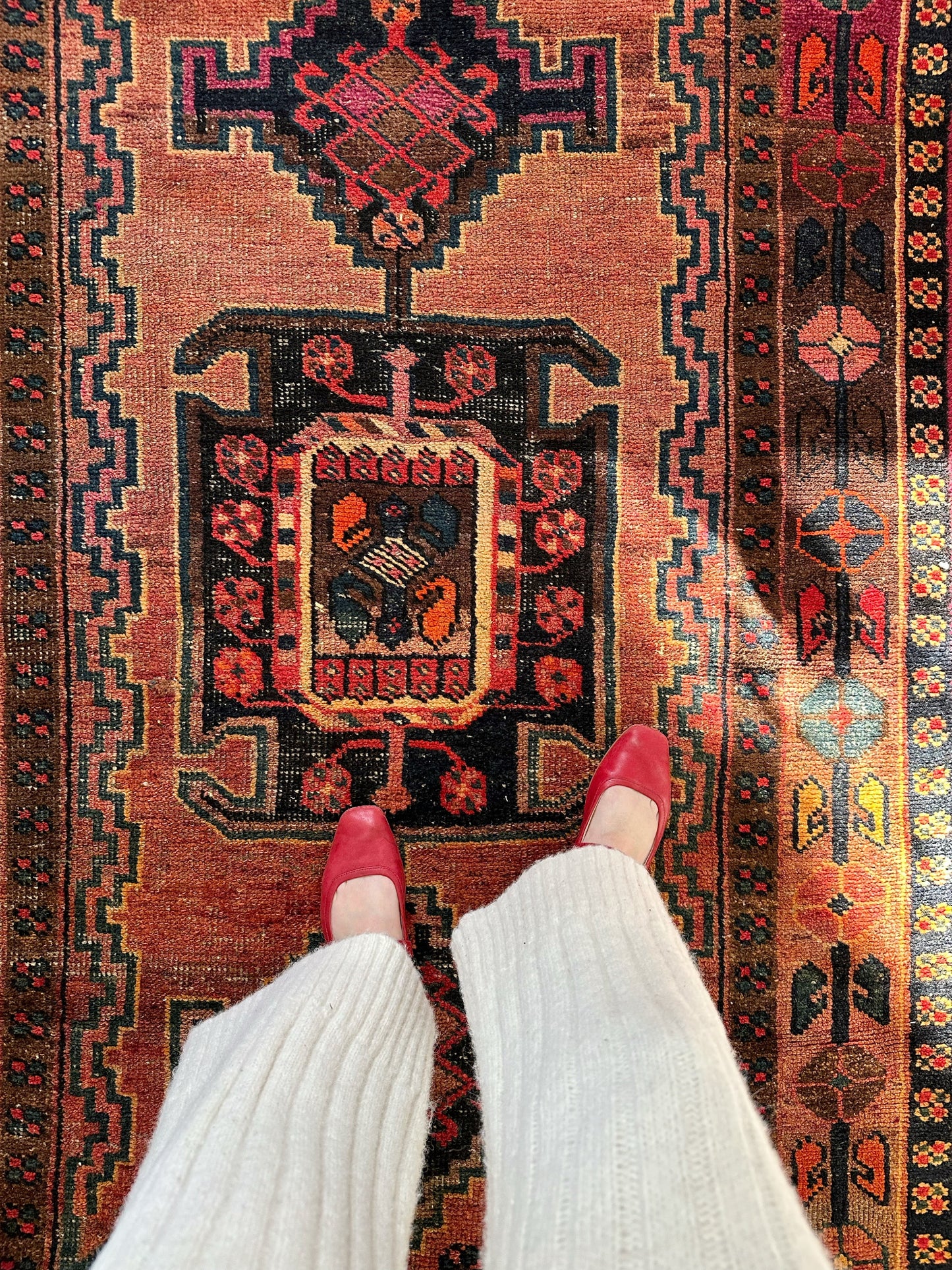 See Details on Vintage Persian Rug