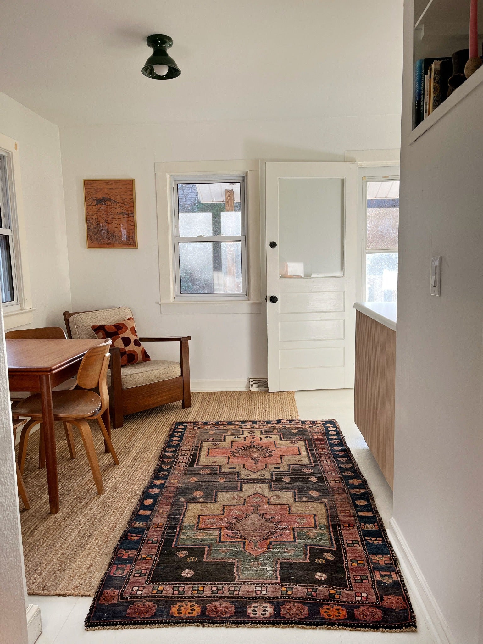 Style Juniper Persian Rug in a Dining Room