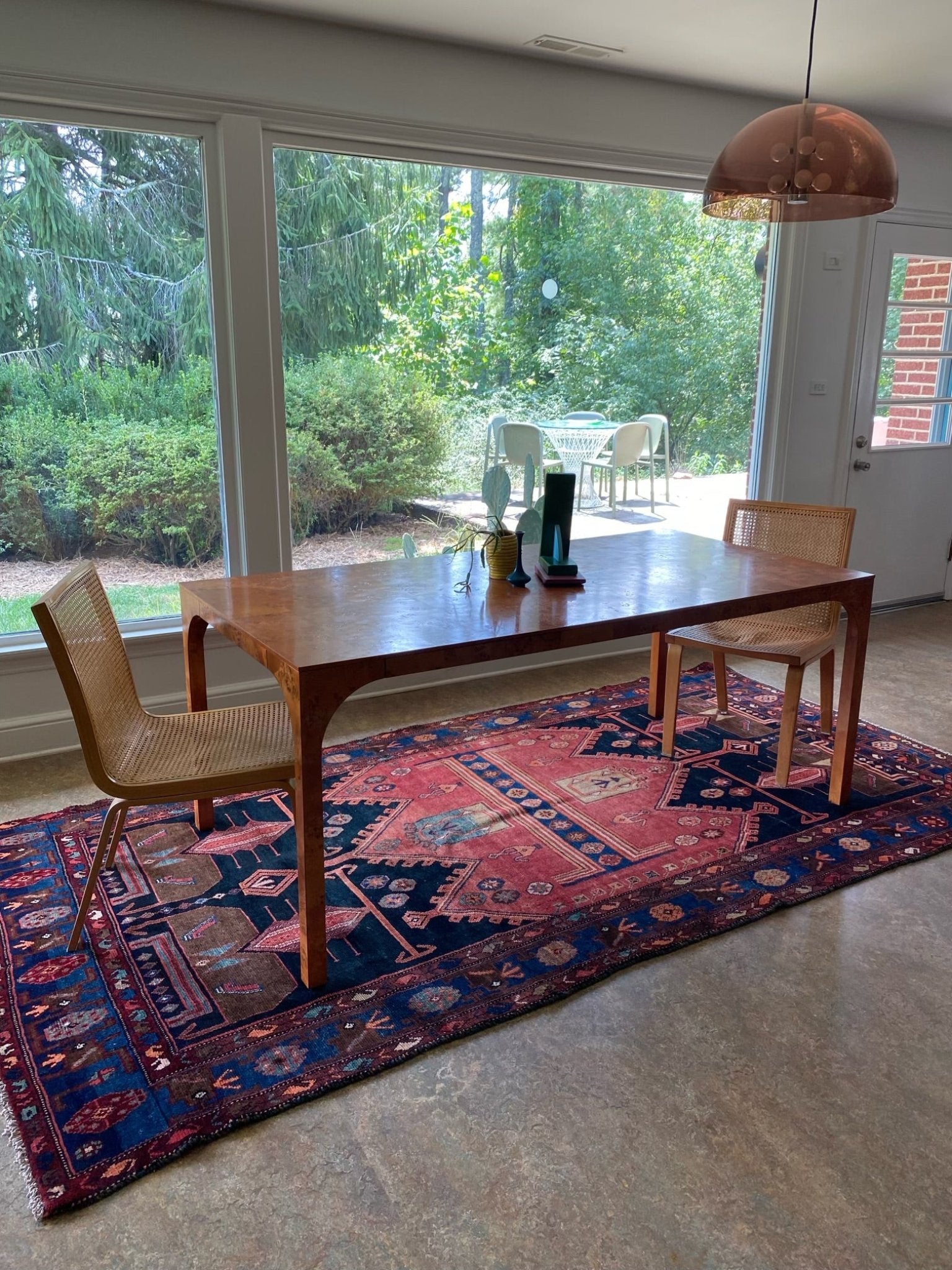 See Vintage Persian Runner Rug in a Dining Room