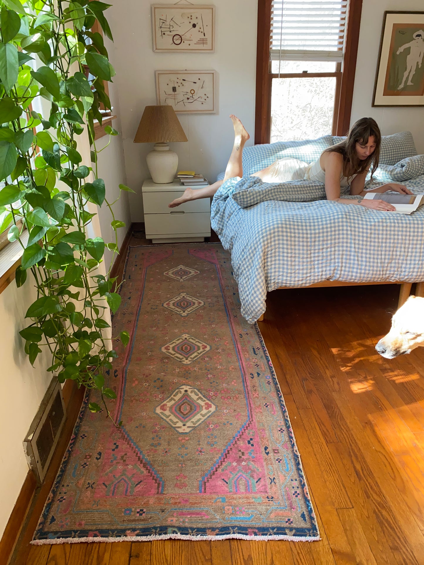 Celeste Vintage Persian Runner