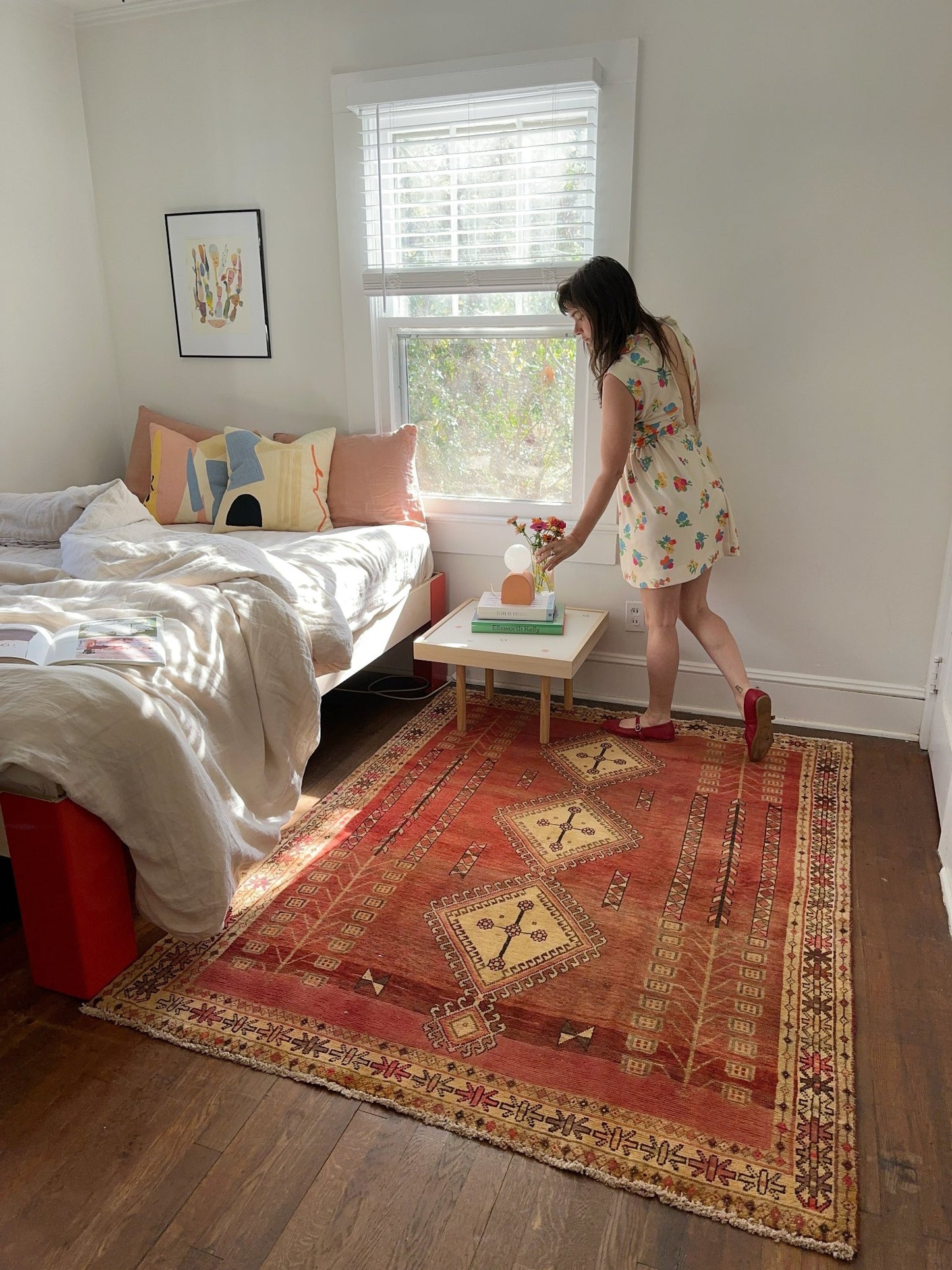 Style a Bedroom with a Vintage Persian Rug