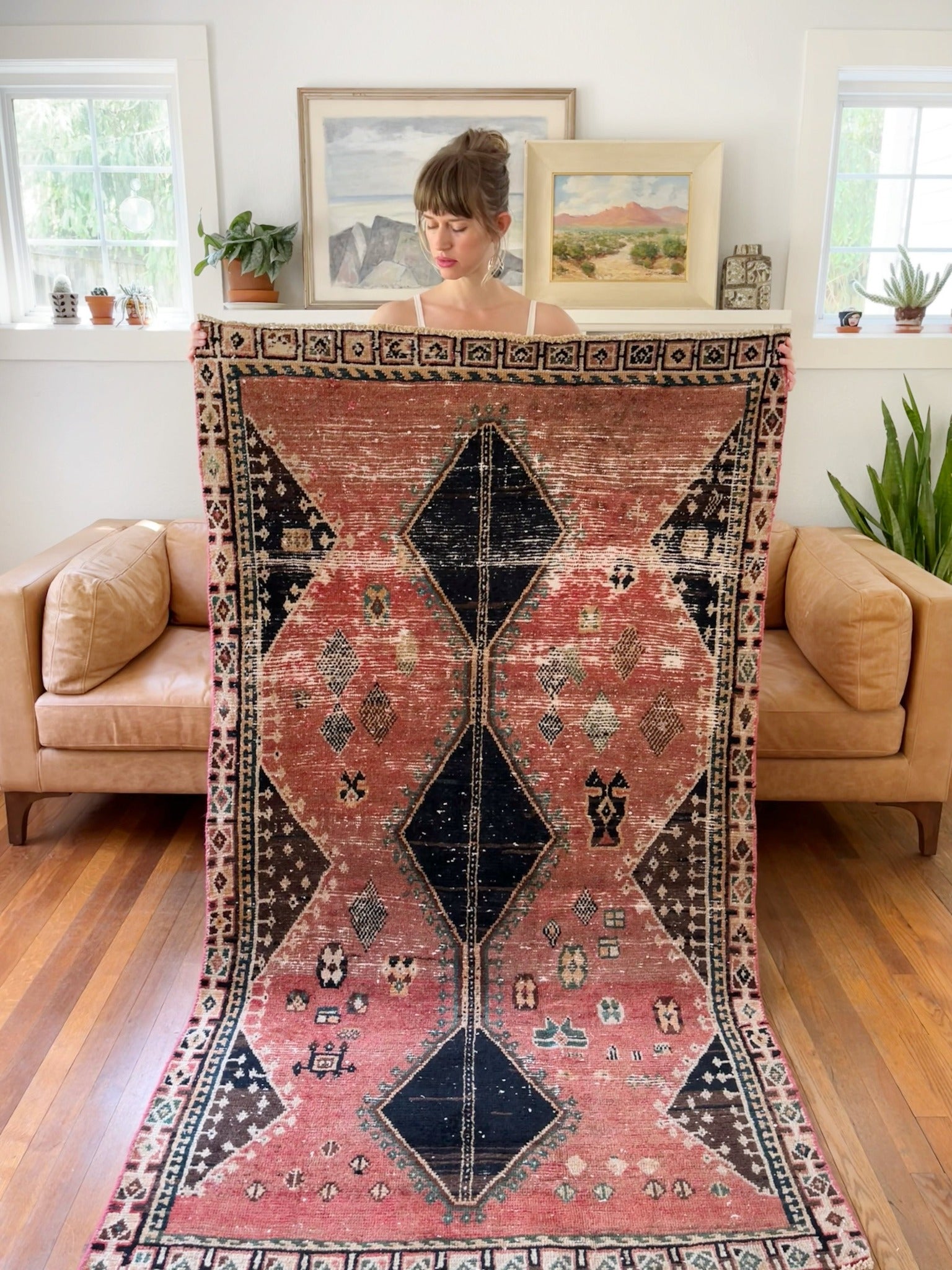 Shop Sorrel Worn Vintage Persian Rug