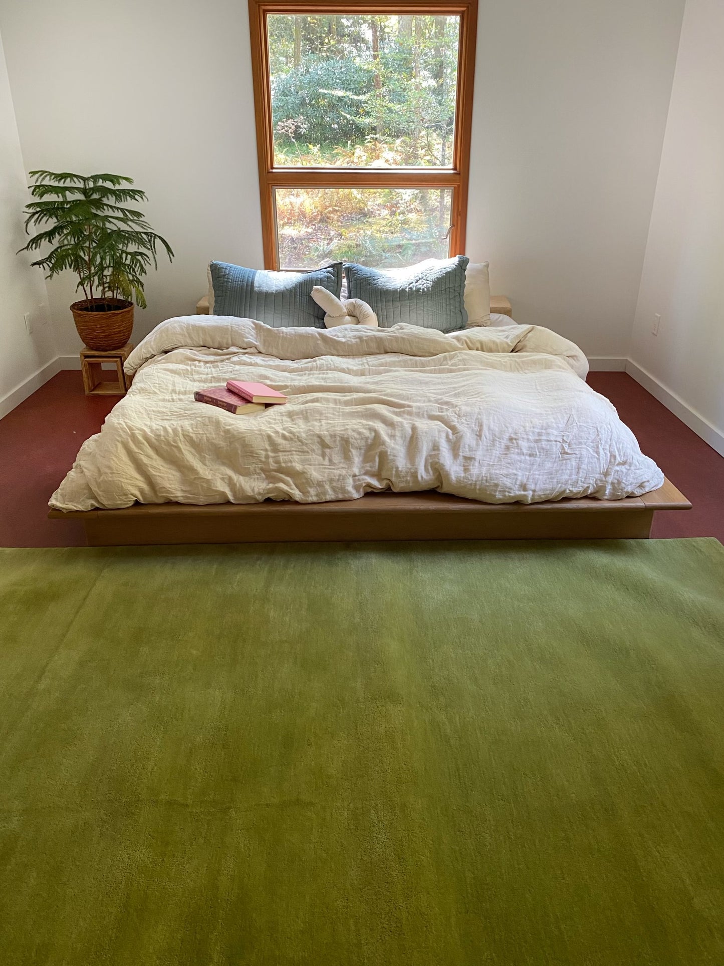 Lichen Green Tufted Area Rug