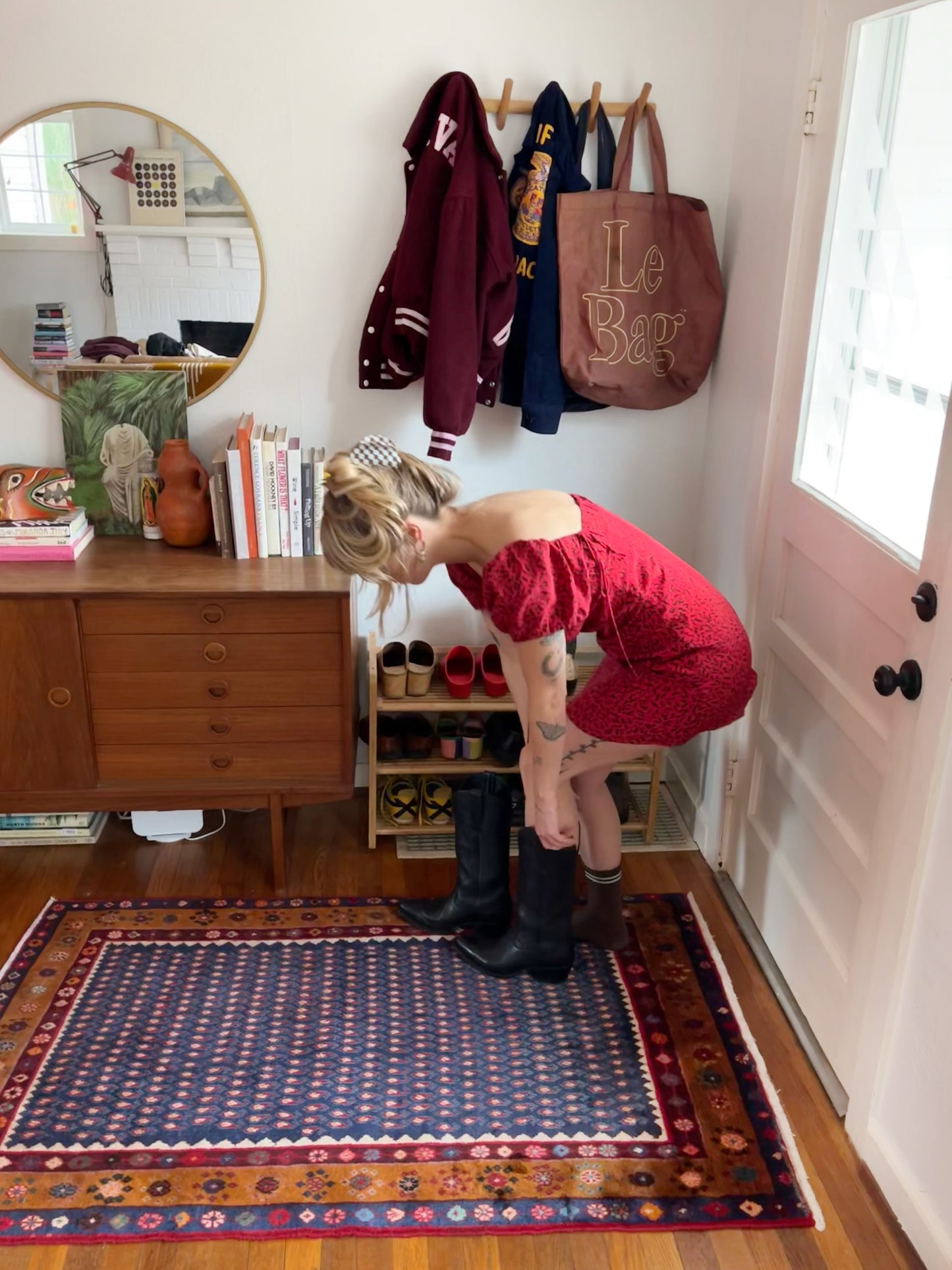 Persimmon Vintage Persian Rug