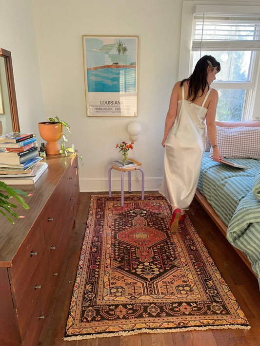 Enhance a Bedside with a Vintage Persian Rug