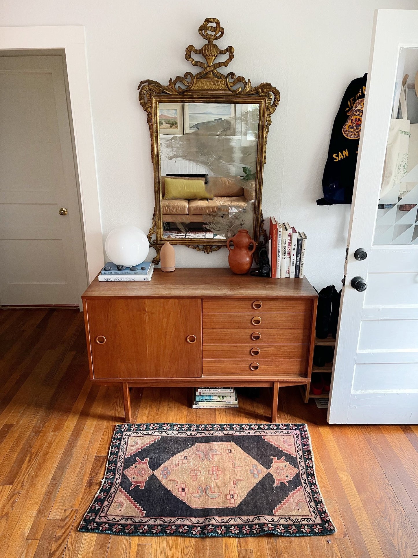 Elevate an Entryway with a Mini Persian Rug