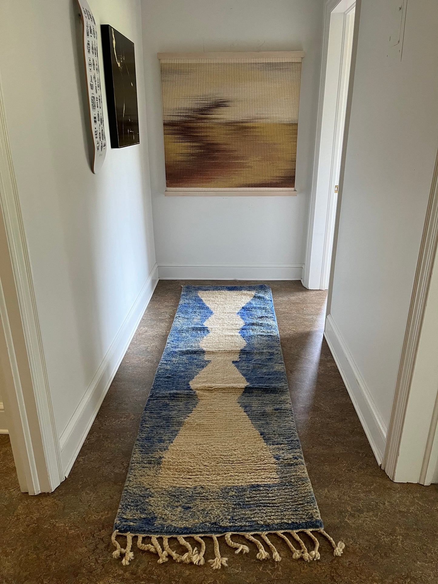 Calais Blue Moroccan Runner