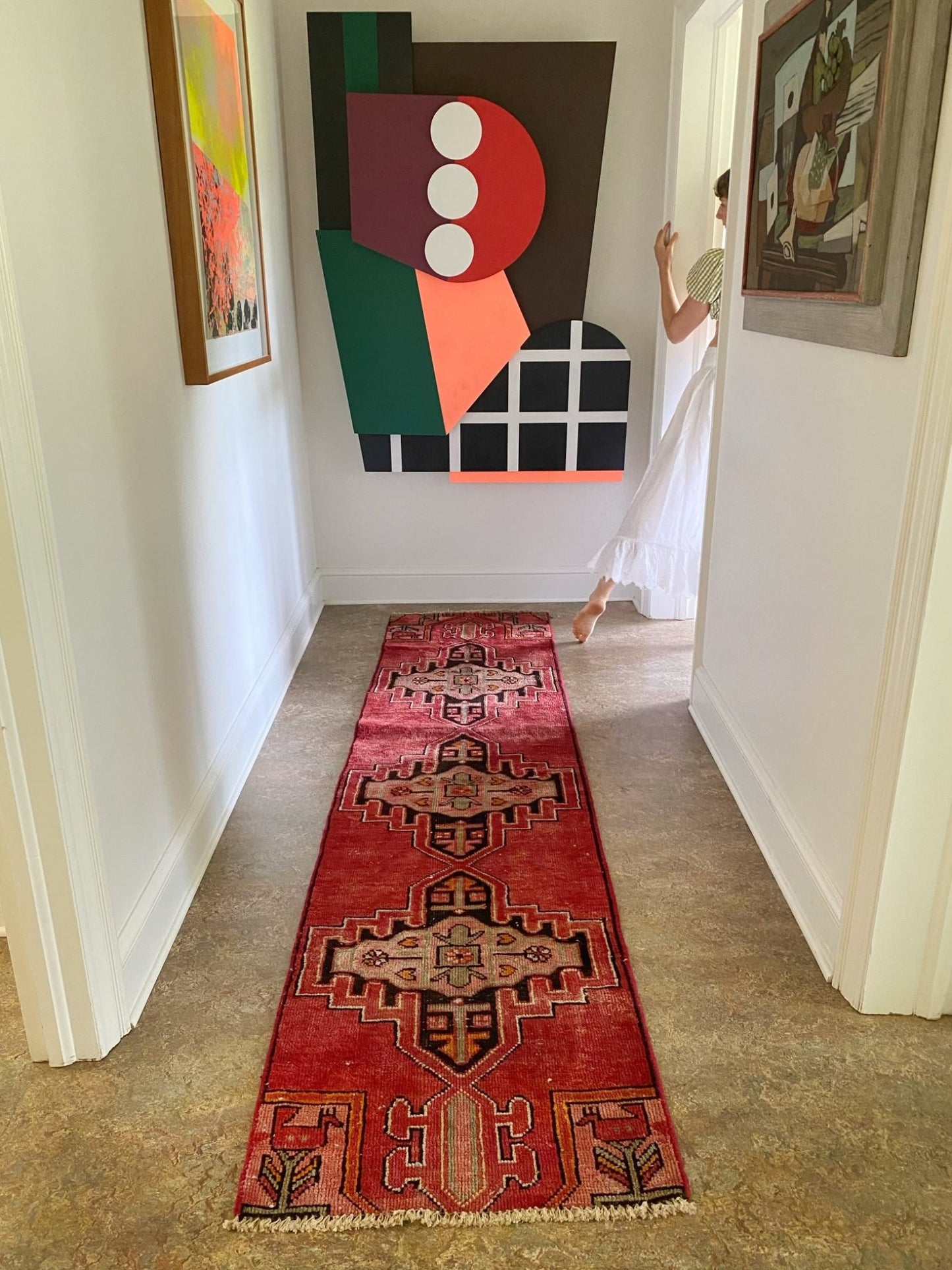 Shop Vintage Red Runner Rug