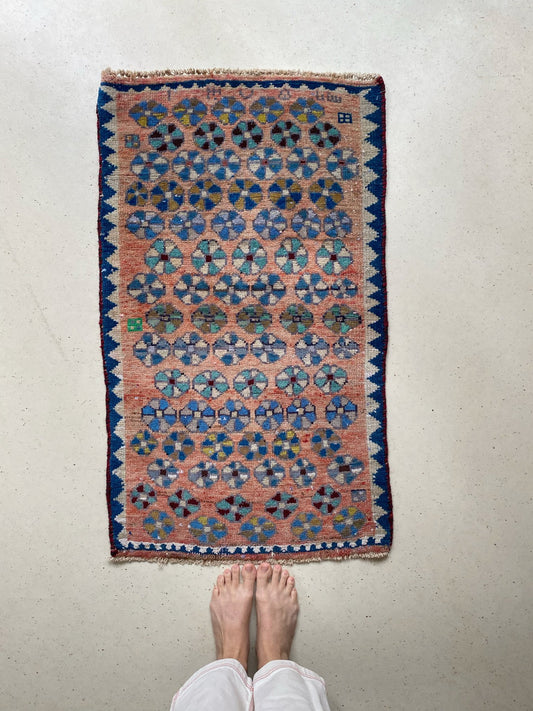 See MIni Vintage Floral Rug