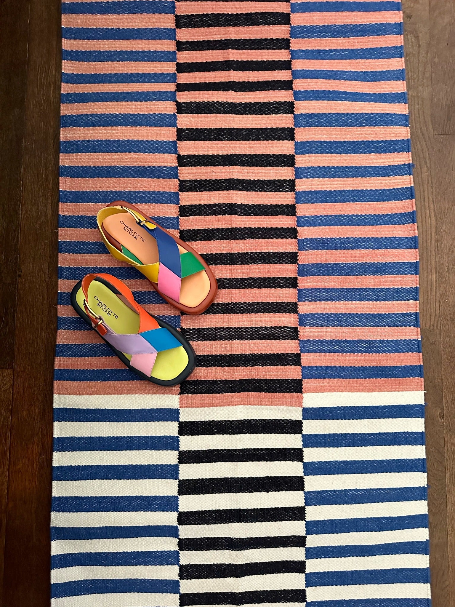 See Details and Stripes of Denver Flatweave Runner Rug