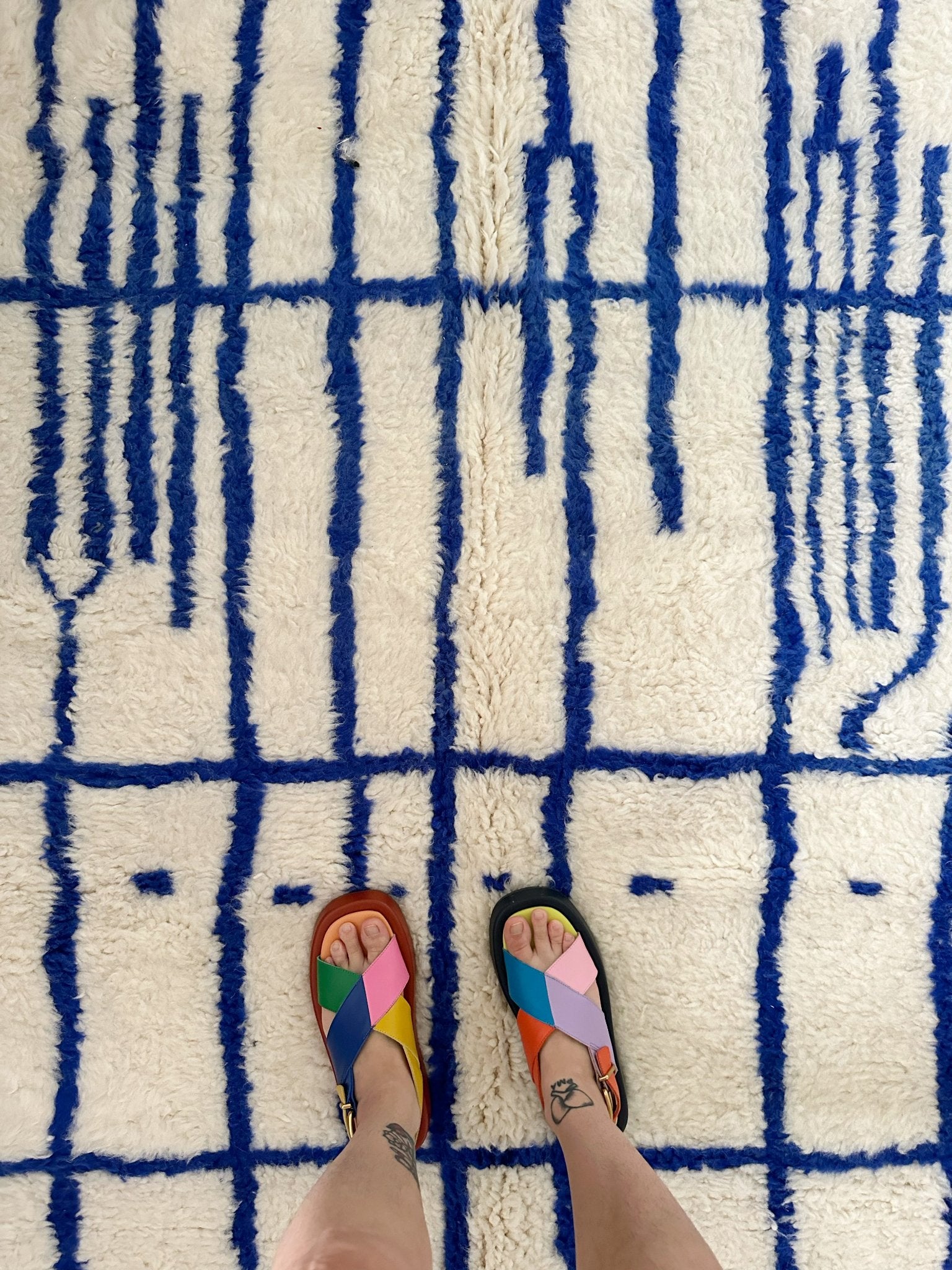 See Details of Blue Moroccan Area Rug