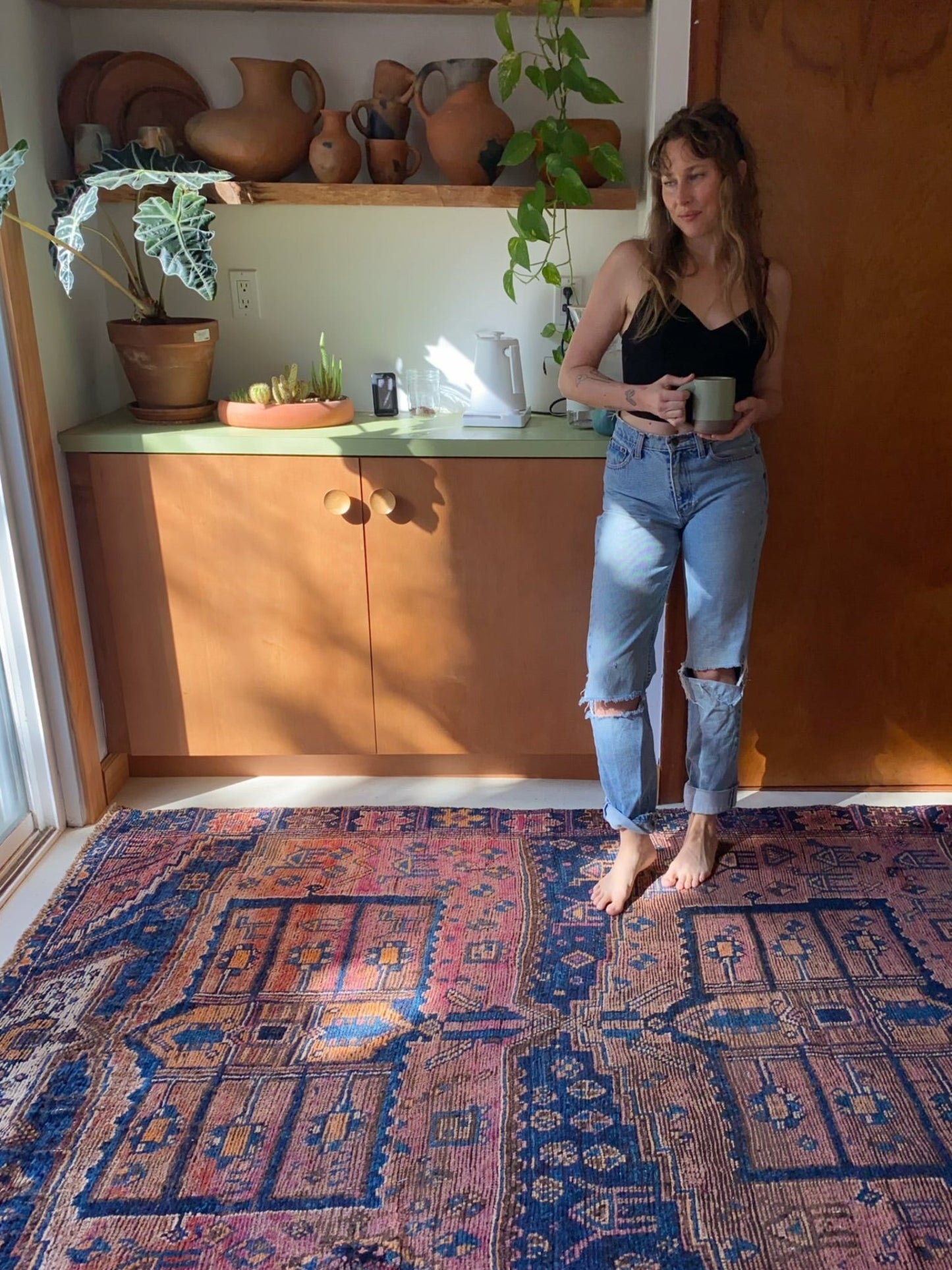 Shop Vintage Indigo Persian Rug | Lost Hunt Vintage