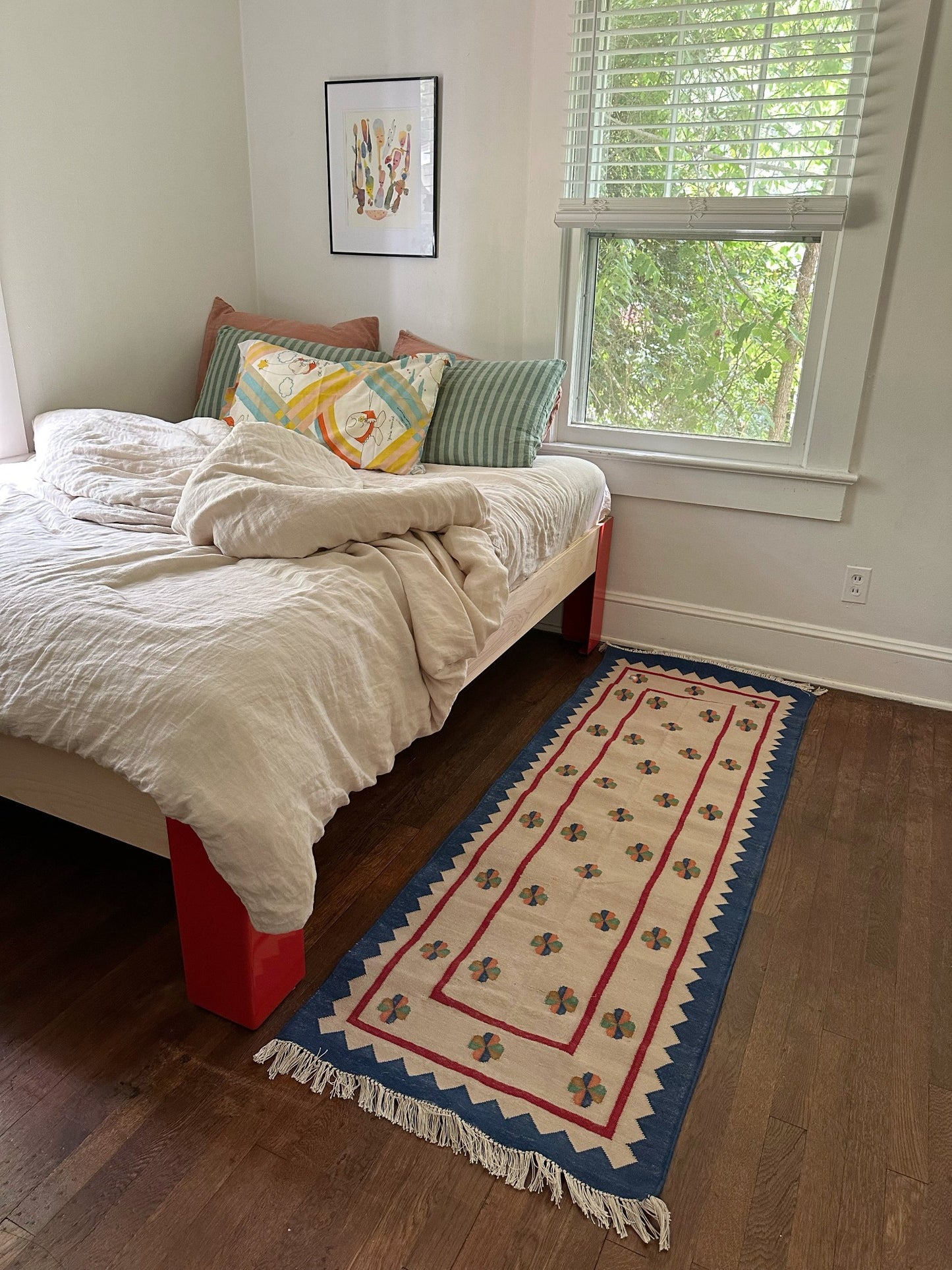 Style a Bedroom with Gwen Flatweave Runner Rug