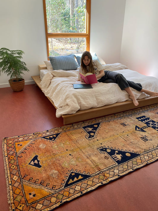 Dotsi Peach Vintage Persian Runner Rug