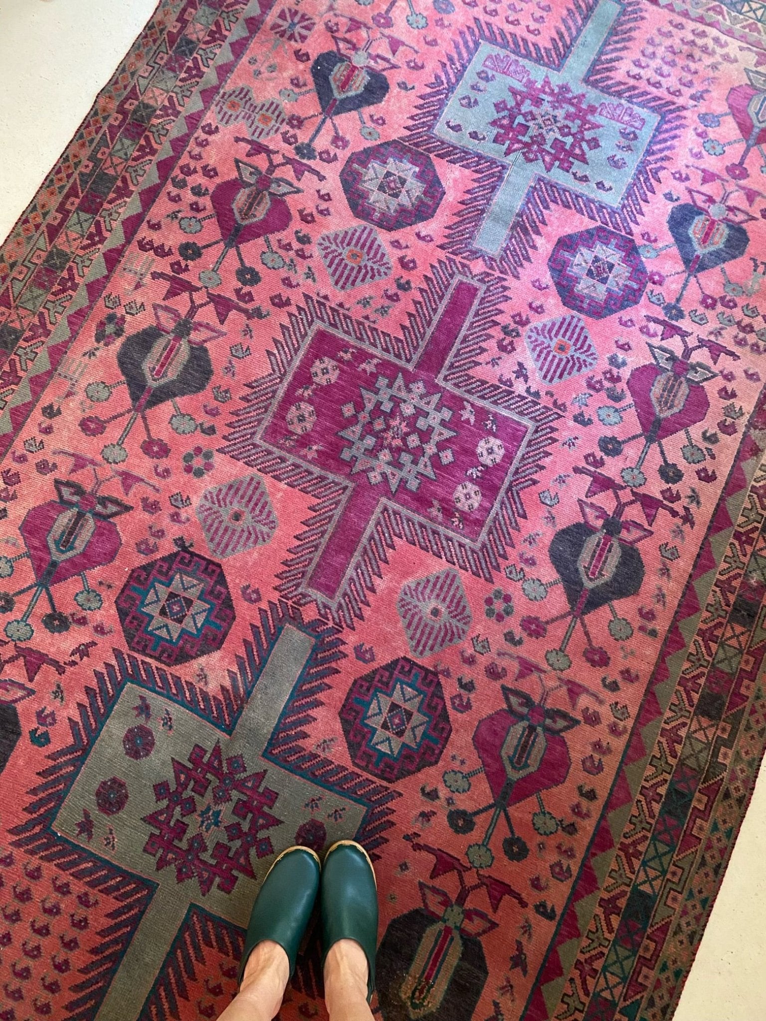 See Details of Pink and Purple Persian Area Rug