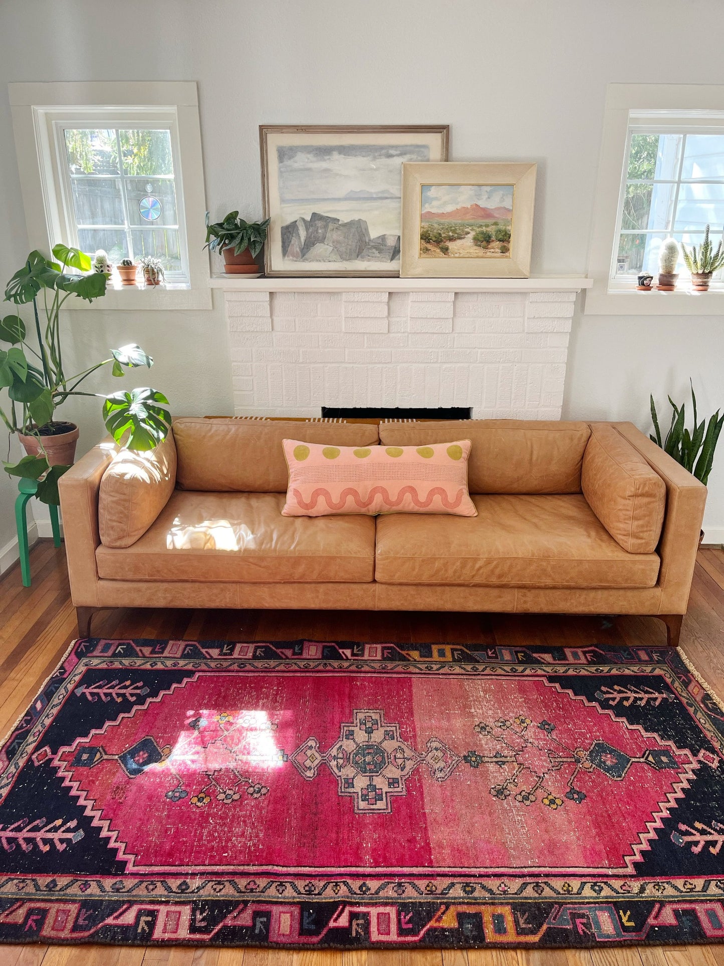 Style Gia Vintage Persian Rug in a Living Room