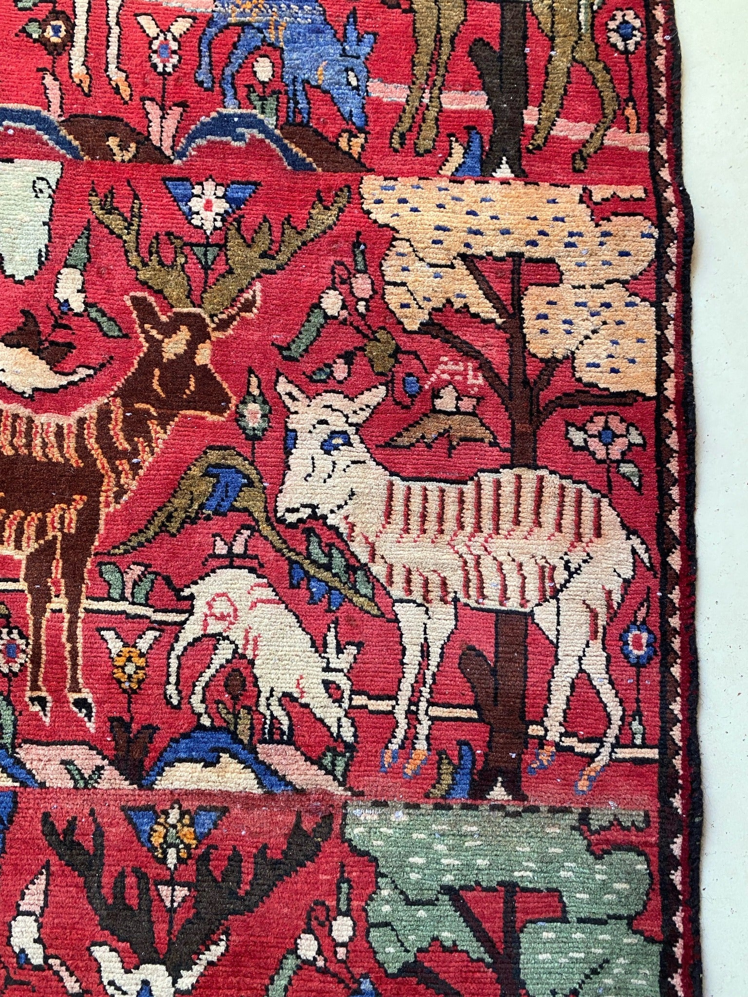 See Animal Pictorial Motifs on Vintage Runner