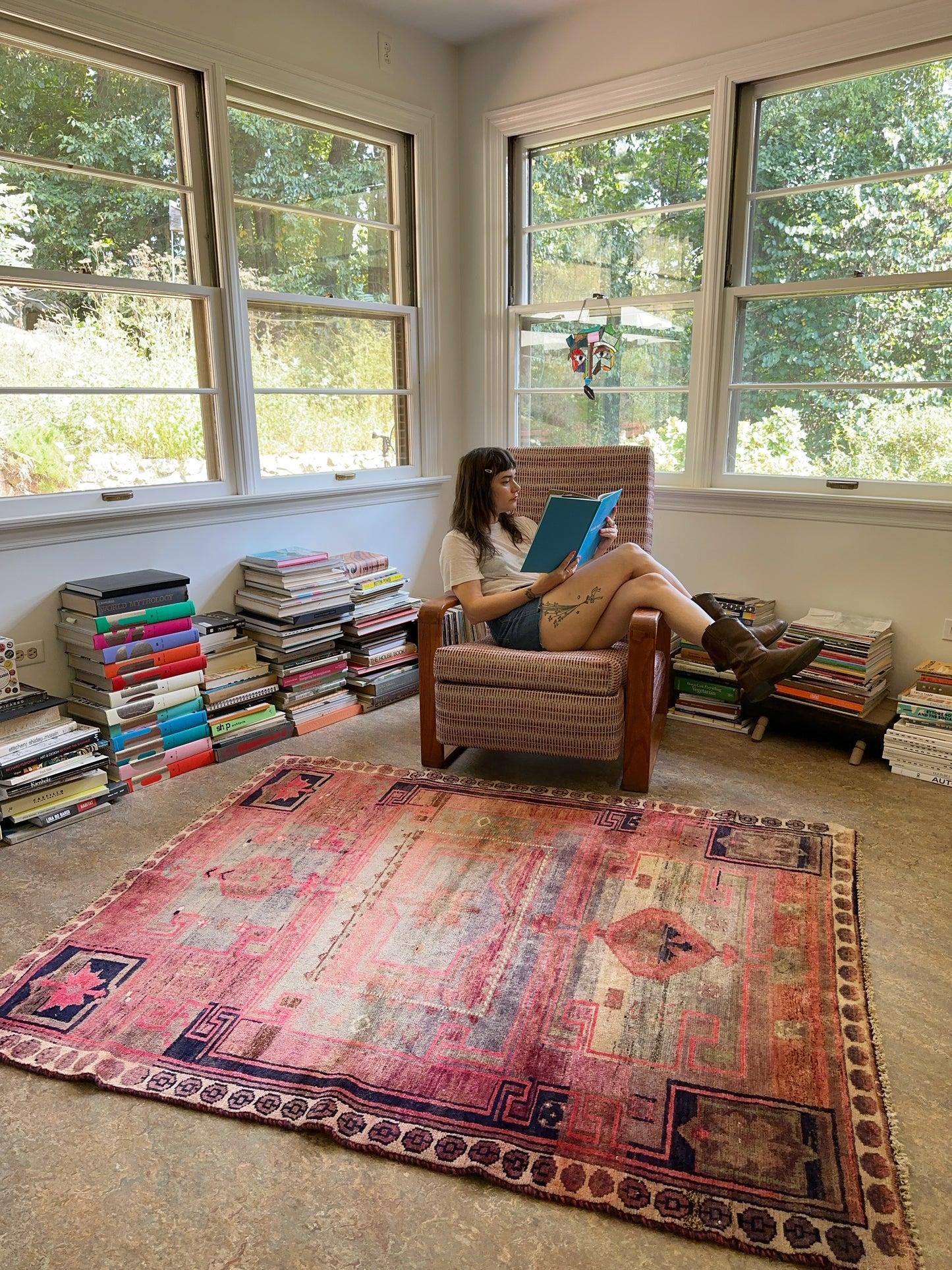 Shania Sage Vintage Persian Rug