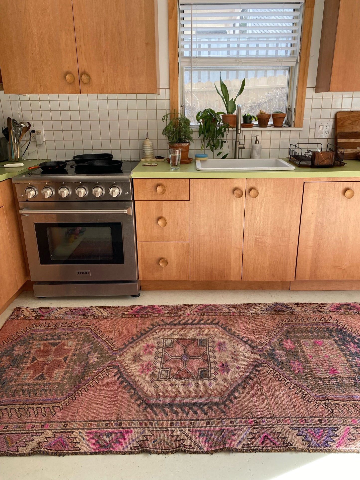 See Tonea Persian Rug Styled in a Kitchen