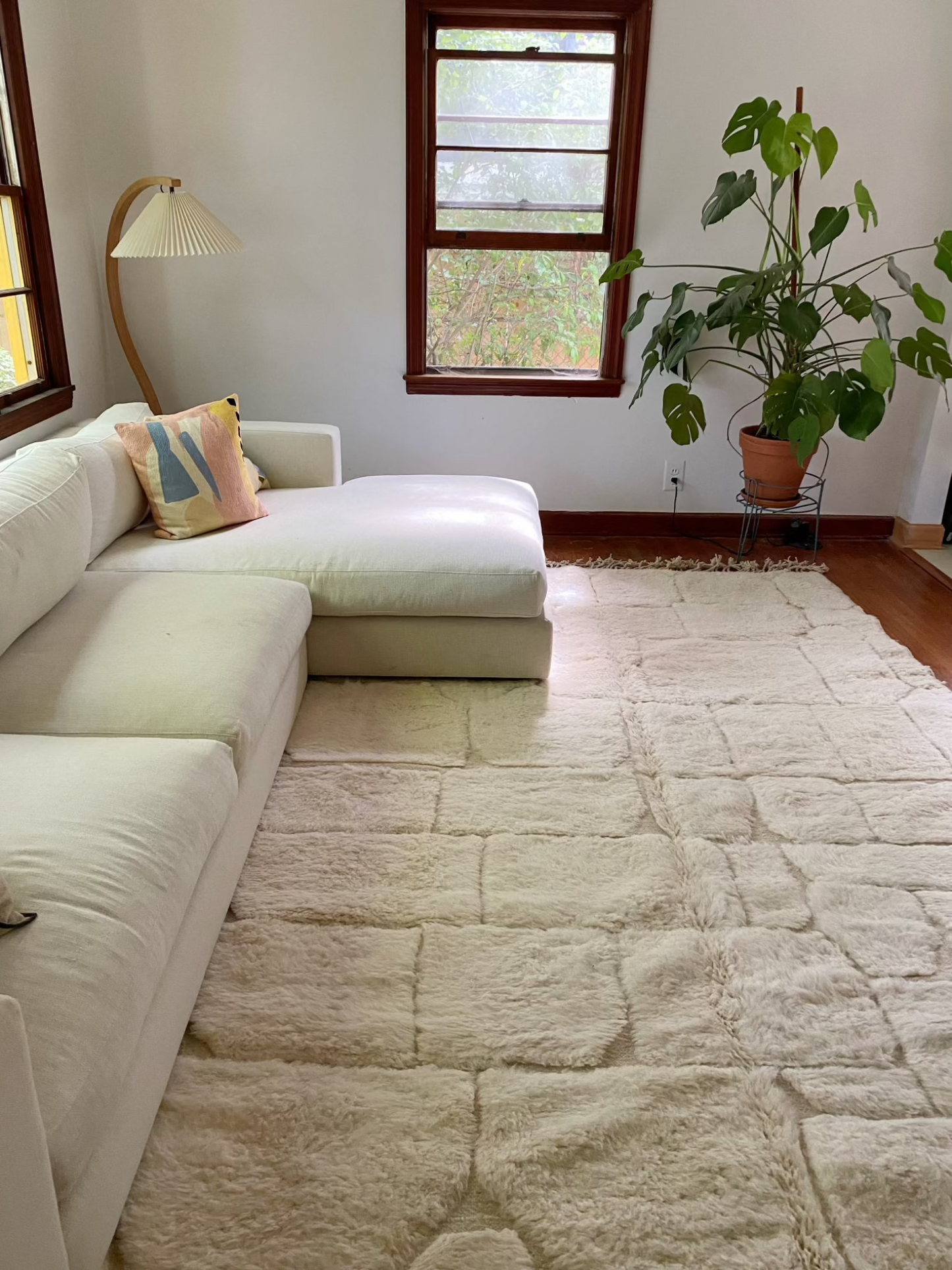 Shop Eames White Blocky Moroccan Area Rug