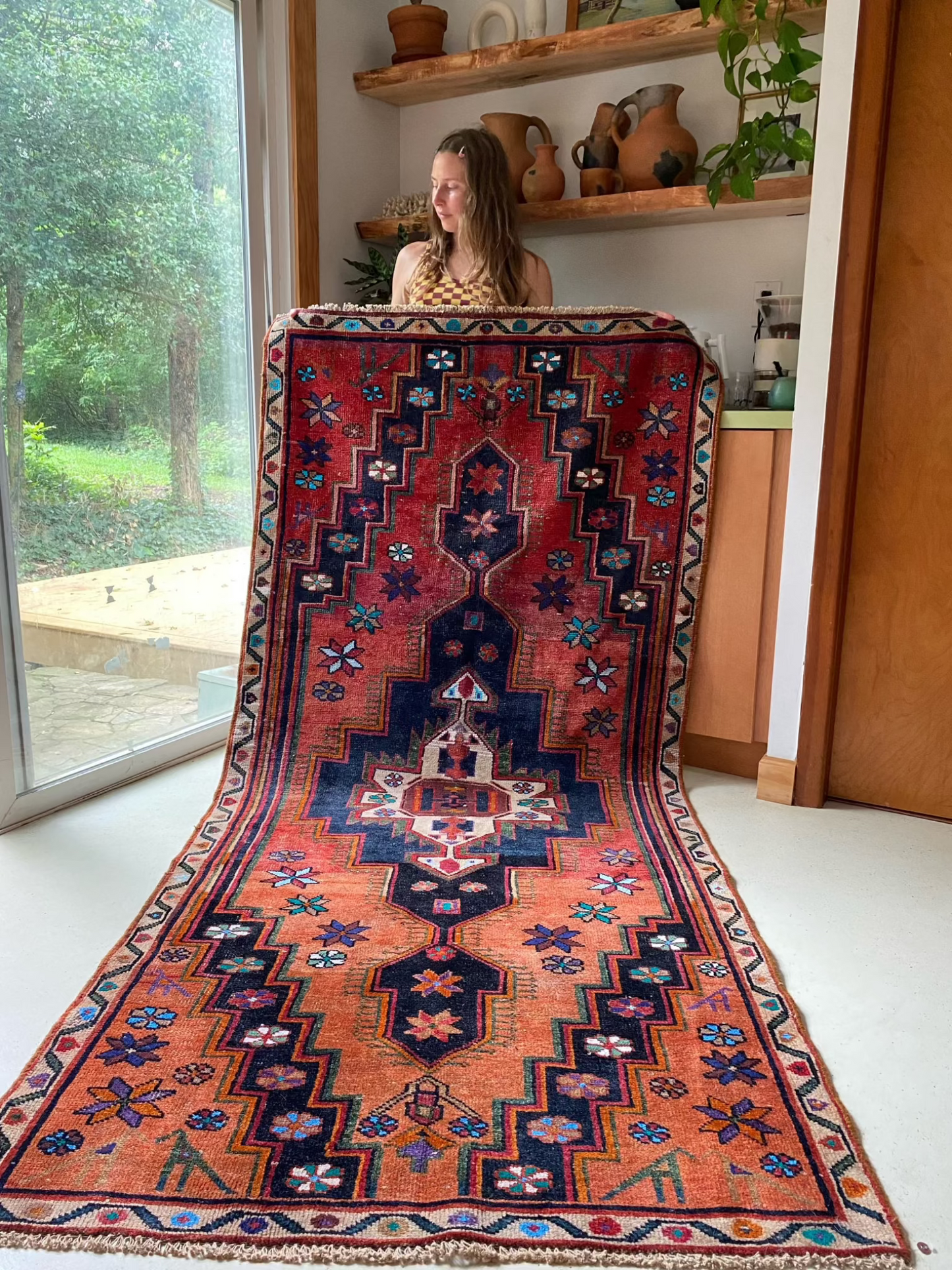 Shop Miranda Floral Vintage Persian Rug