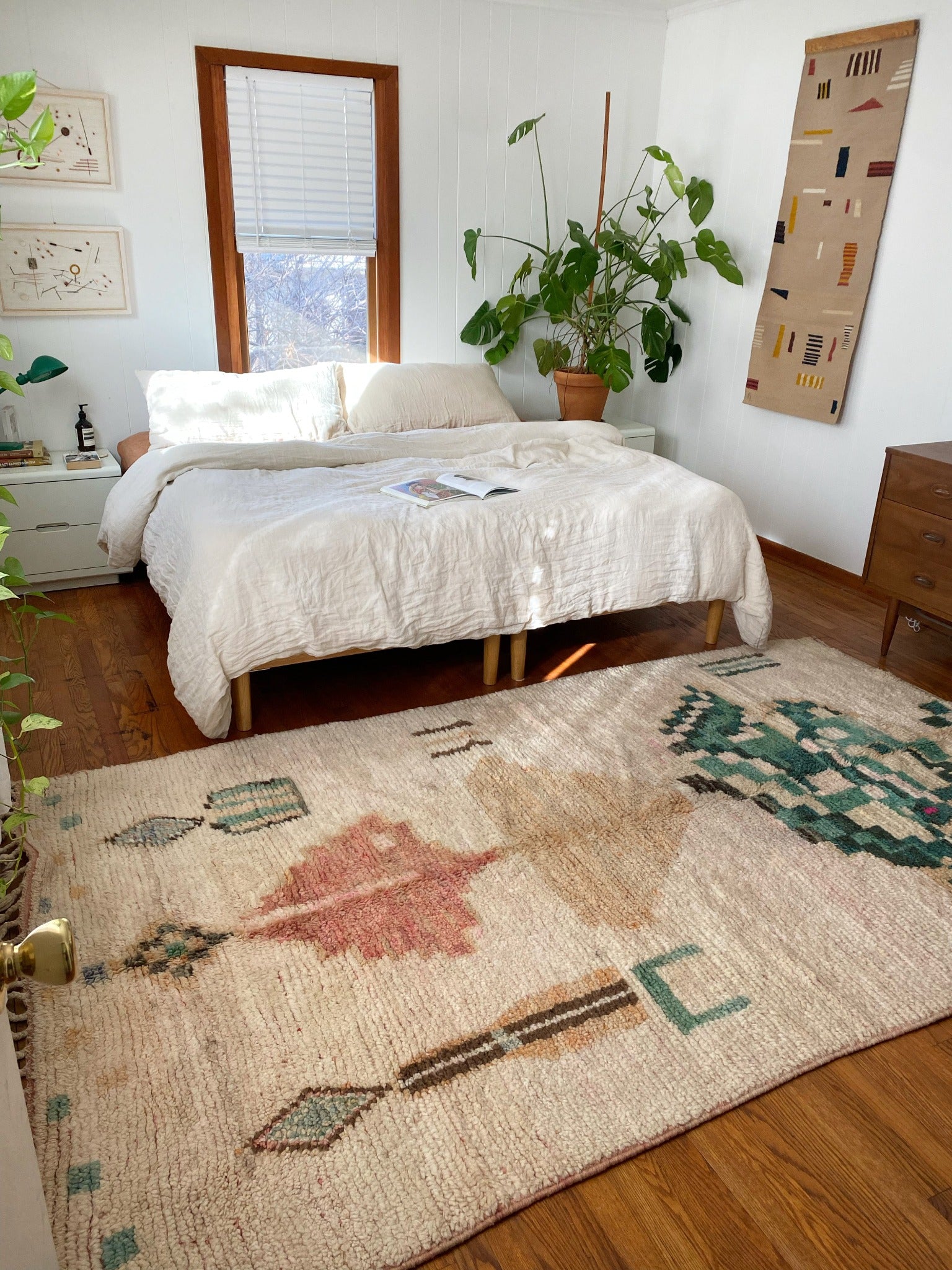 See Maya Morocan Rug Styled in a Bedroom