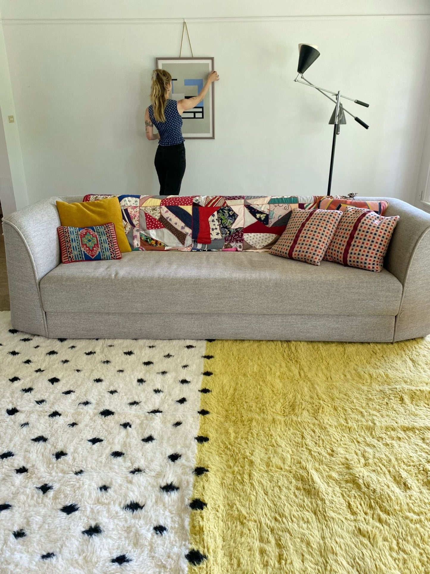 Style a Living Room with Large Moroccan Area Rug