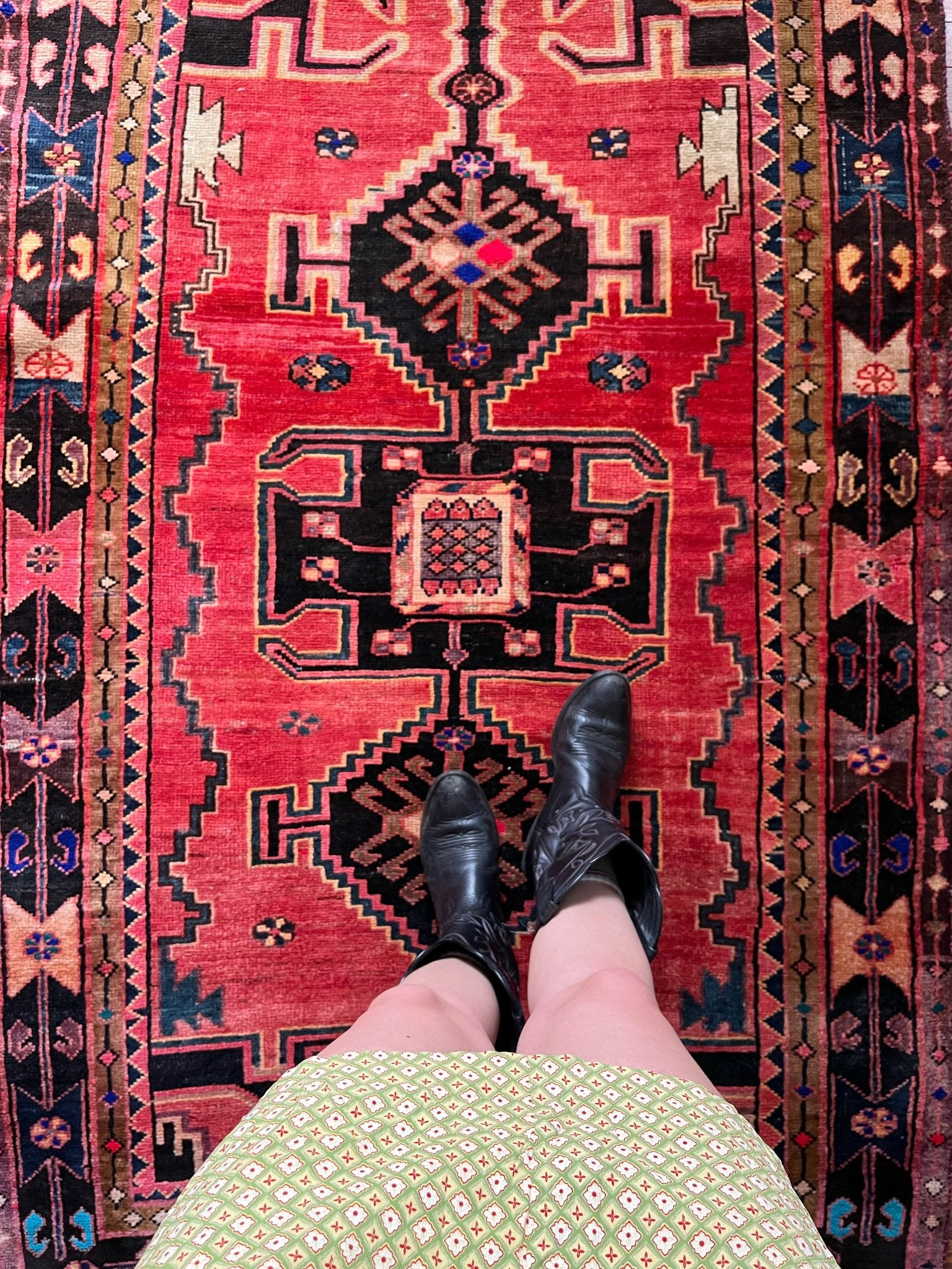 Bright Persian Rugs Judith Persian Vintage Rug | Lost Hunt Vintage