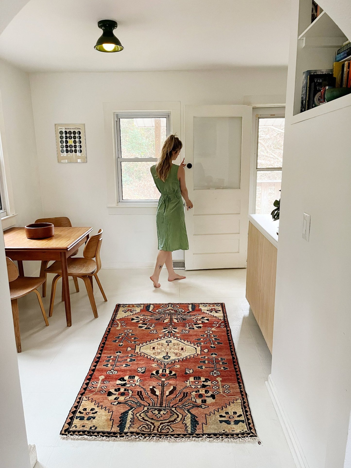 Style a Kitchen Dining Room with a Vintage Persian Rug