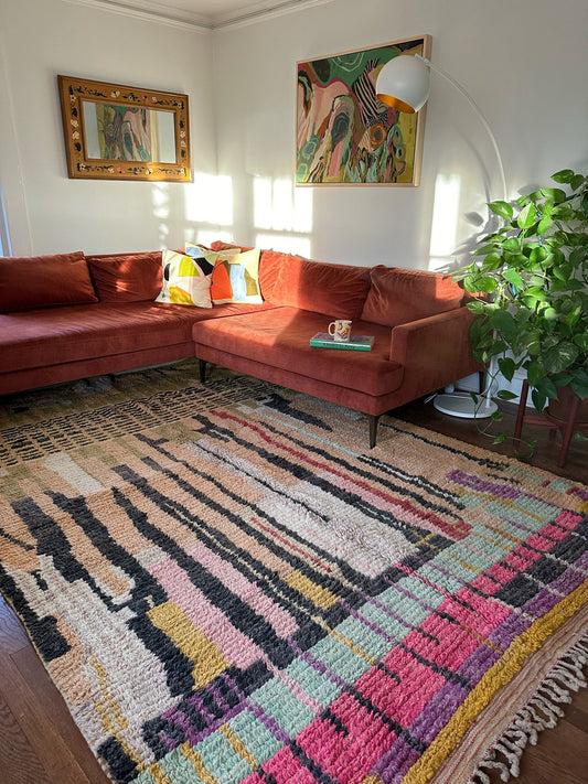 Style Marcal Moroccan Rug in a Living Room