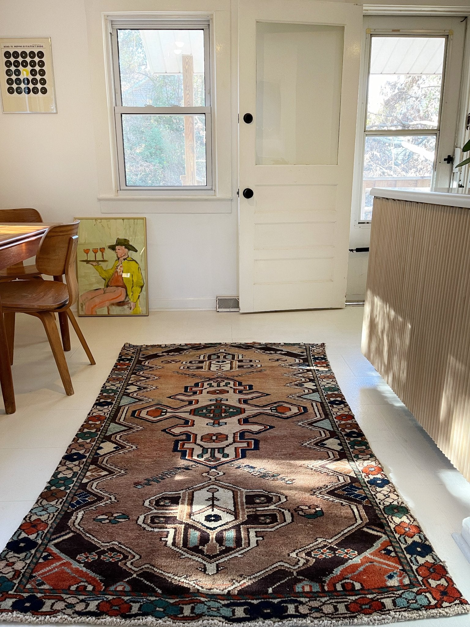 Style a Kitchen Dining Room with a Vintage Persian Area Rug