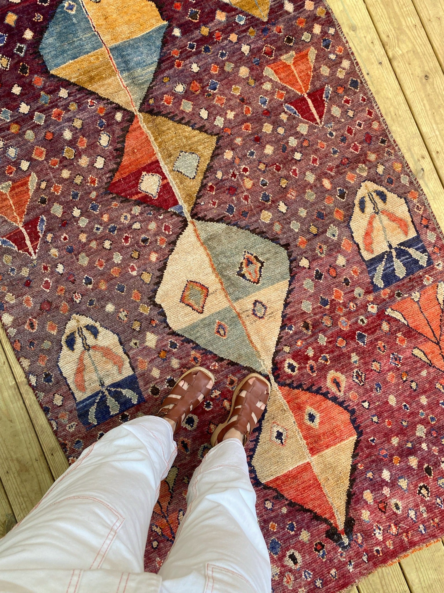 See Details and Motifs of Opal Vintage Rug