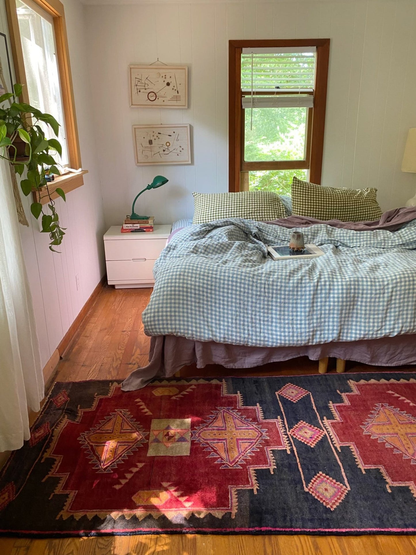 Enhance a Bedroom with Tribal Persian Runner Rug