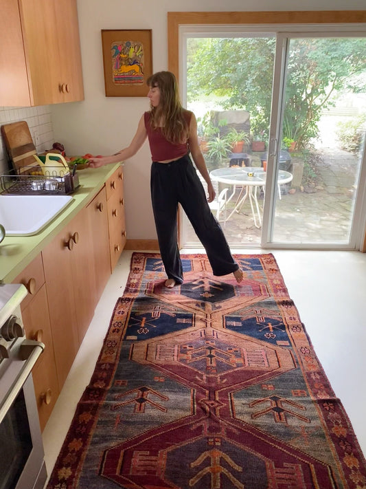 Style Monet Moody Persian Rug in a KItchen