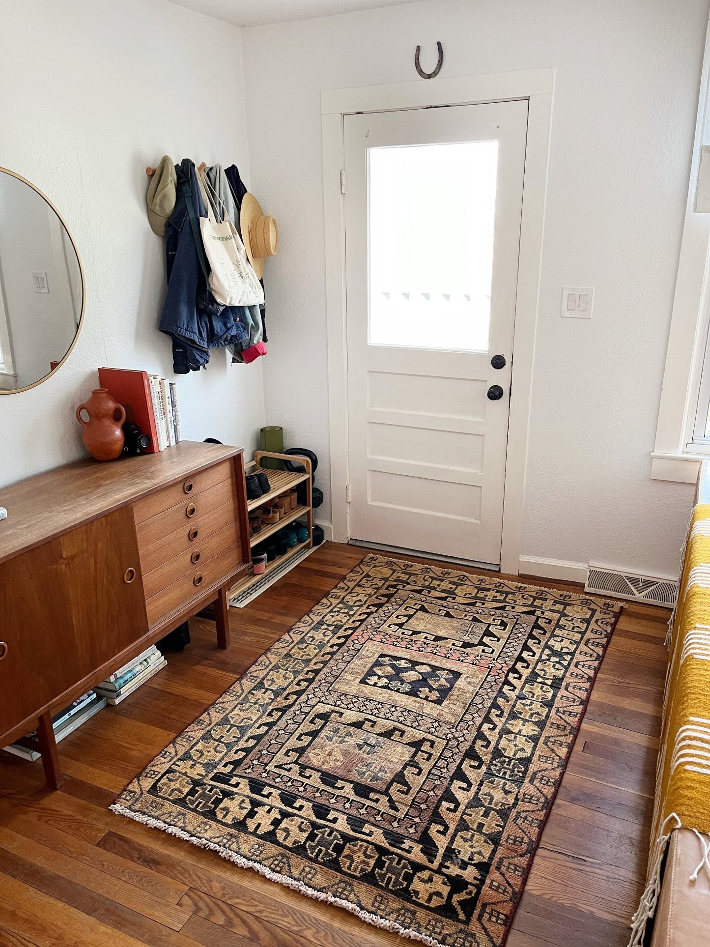 Style an Entryway of a Home with a Vintage Persian Rug