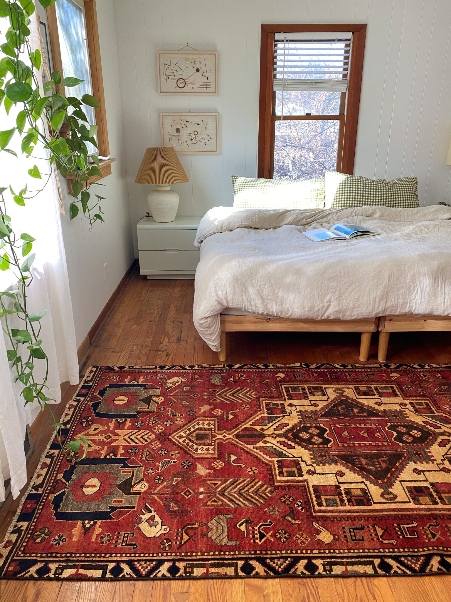 See a Vintage Rugs Styled in a Bedroom Space