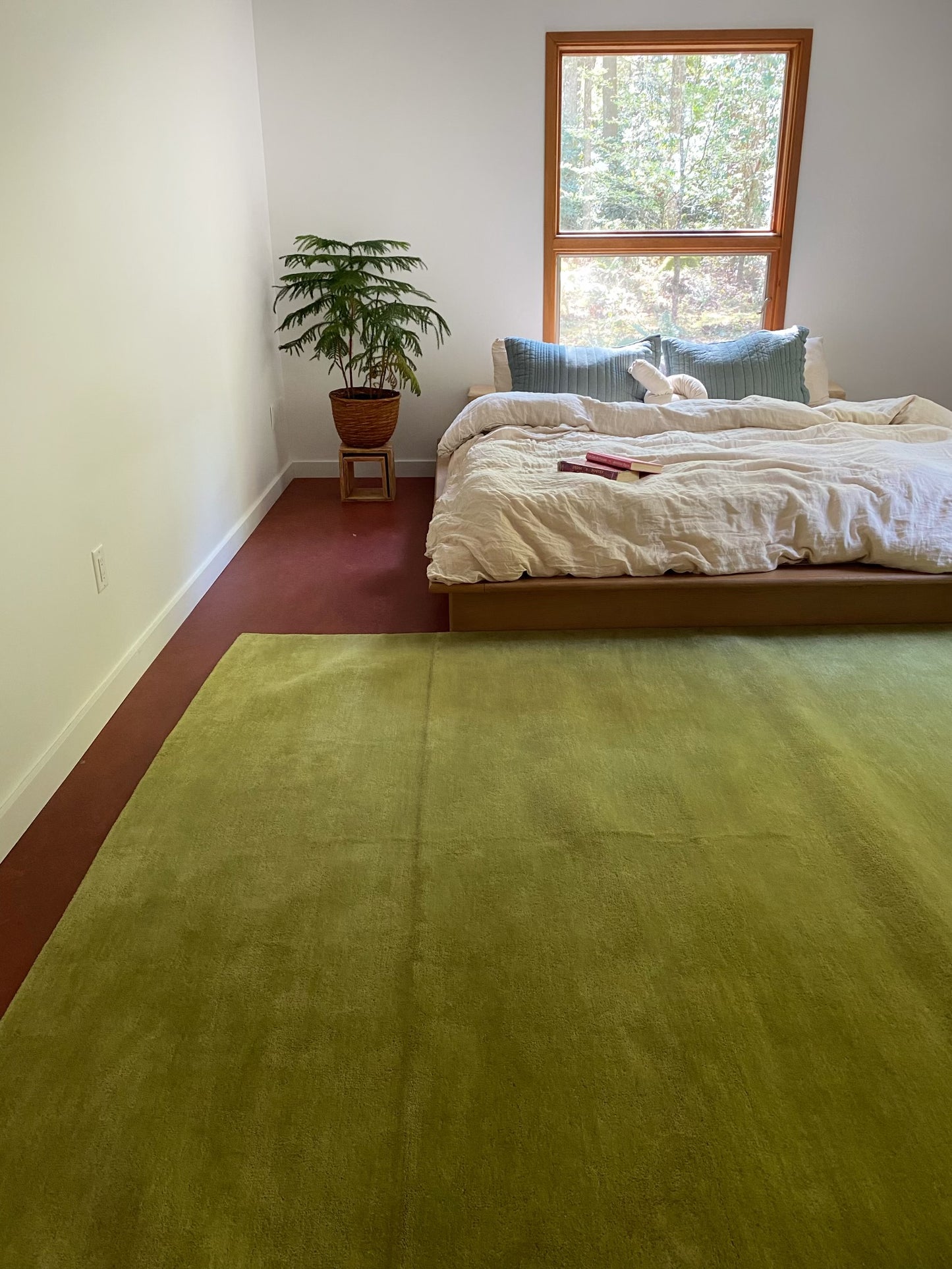 Lichen Green Tufted Area Rug