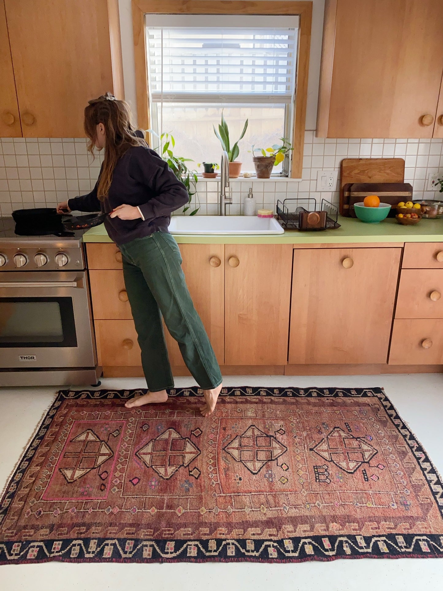 See Lata Persian Rug Styled in a Kitchen