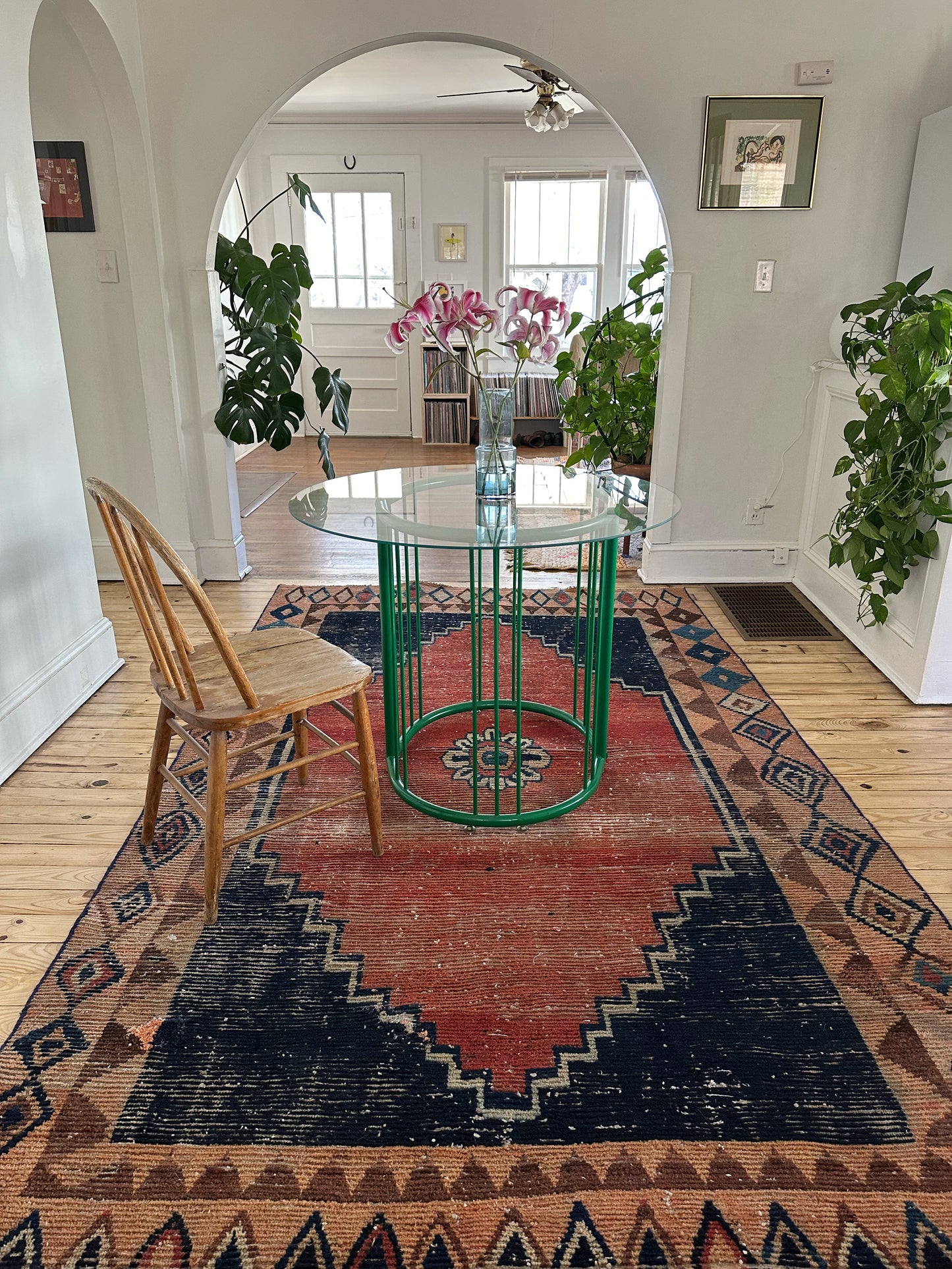 multi color vintage area rug