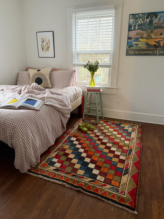 Darro Geometric Vintage Persian Rug