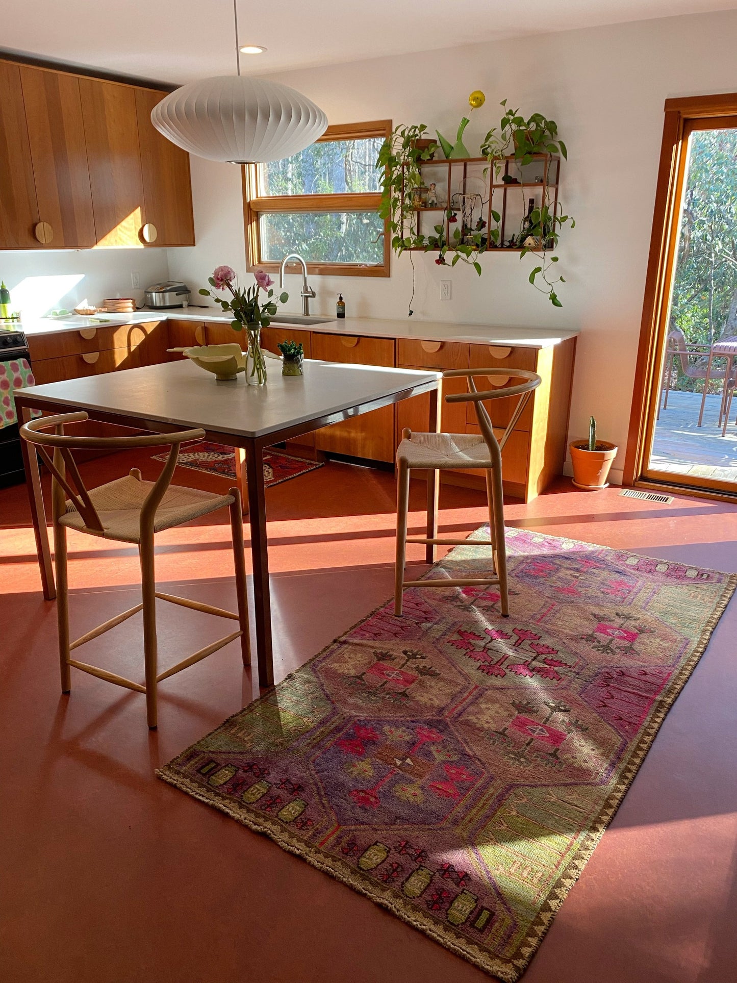 See Piero Persian Rug Styled in a Contemporary Kitchen