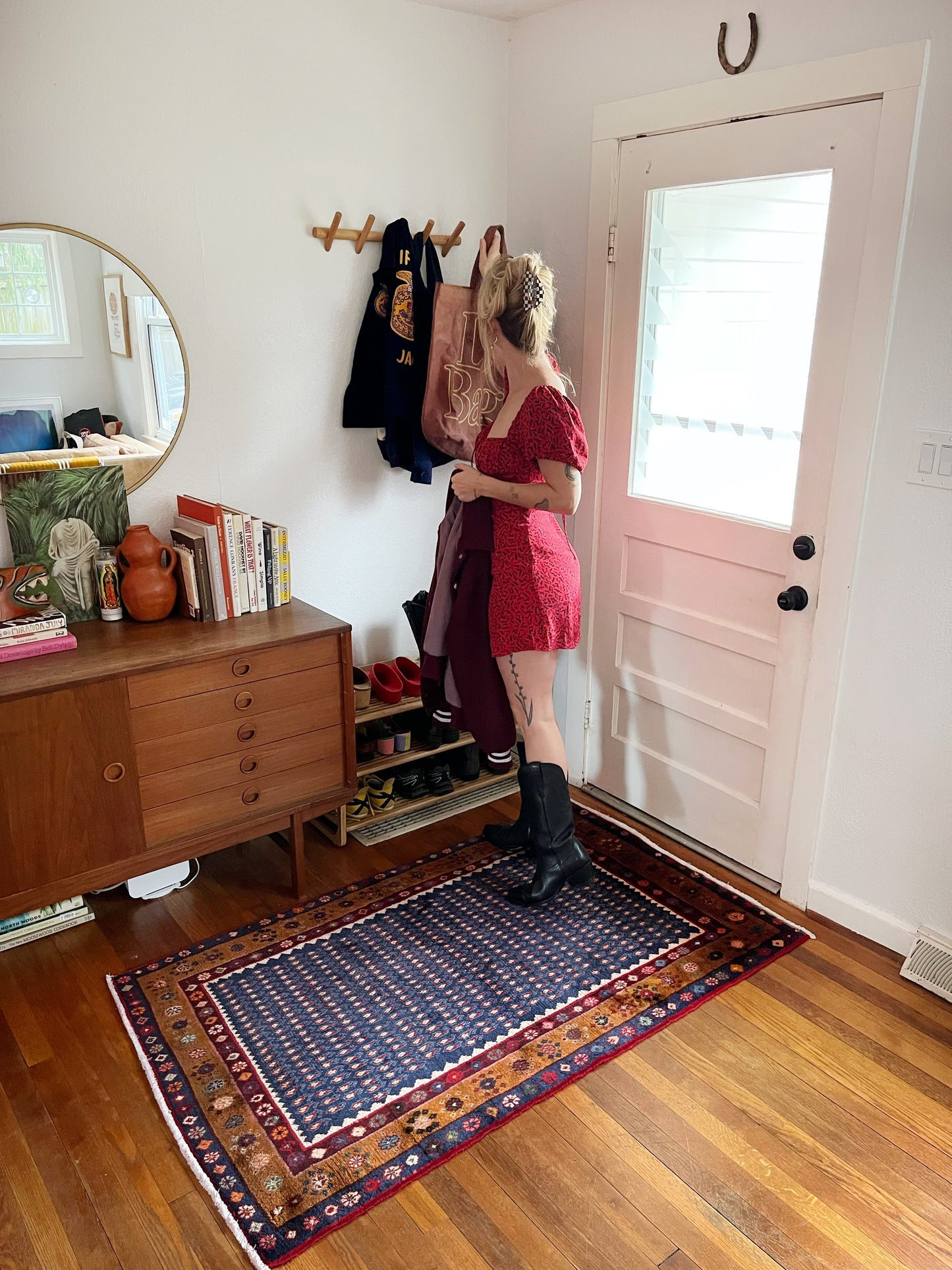 Persimmon Vintage Persian Rug